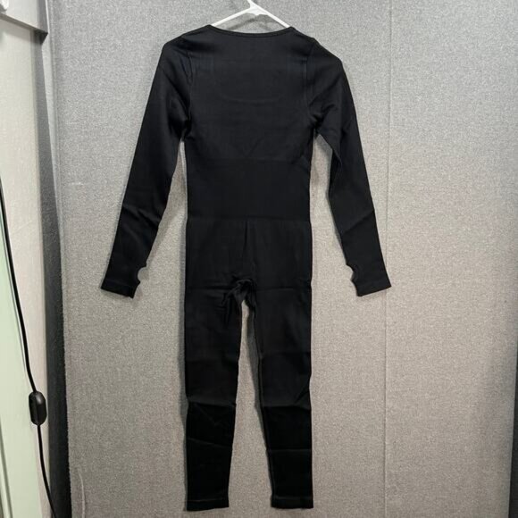 OQQ Women Long Sleeve Yoga Jumpsuits Workout Ribbed Bodysuits One Piece Size M - Picture 7 of 7